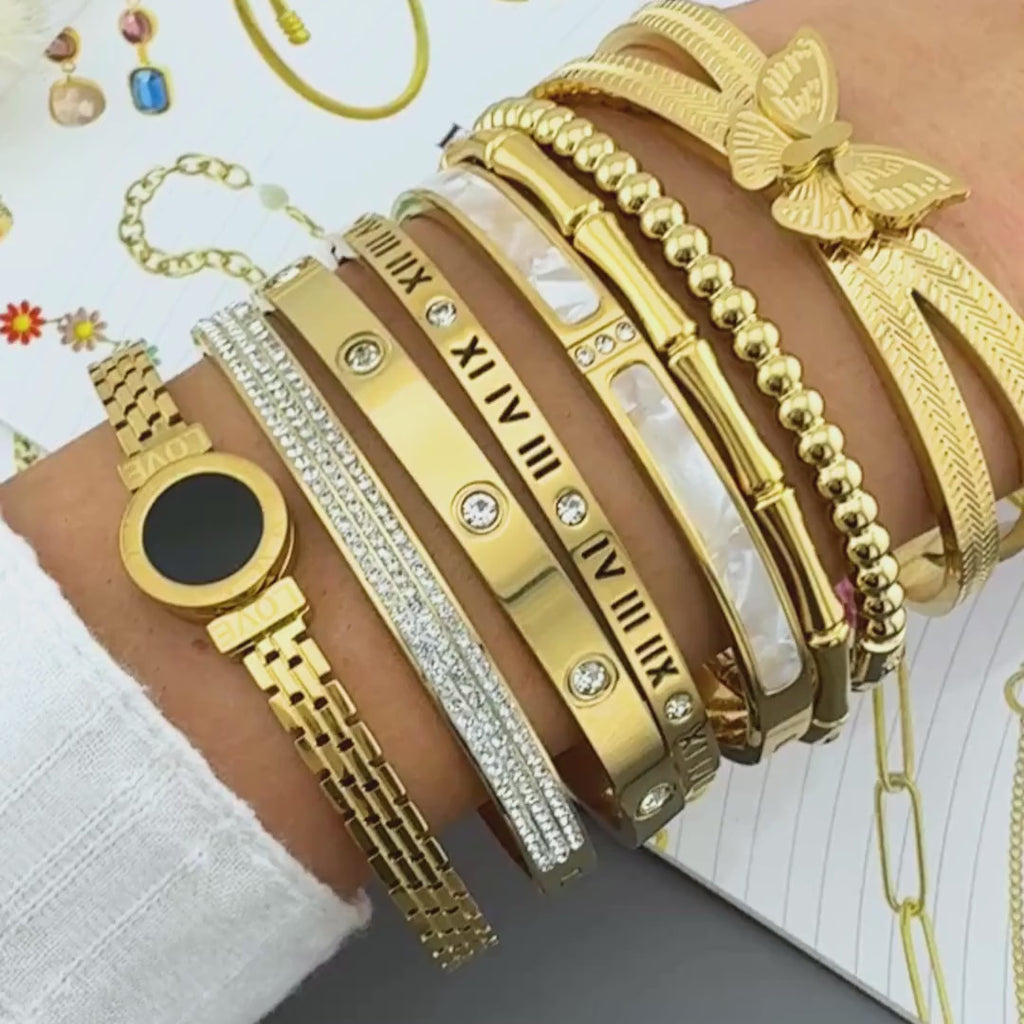 Karkötő 3 sor cirkonnal