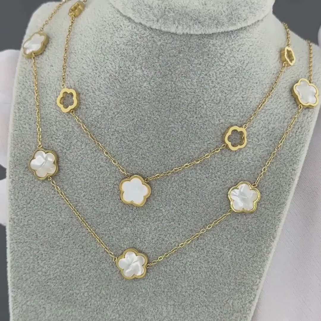 Nyaklánc 5 virággal